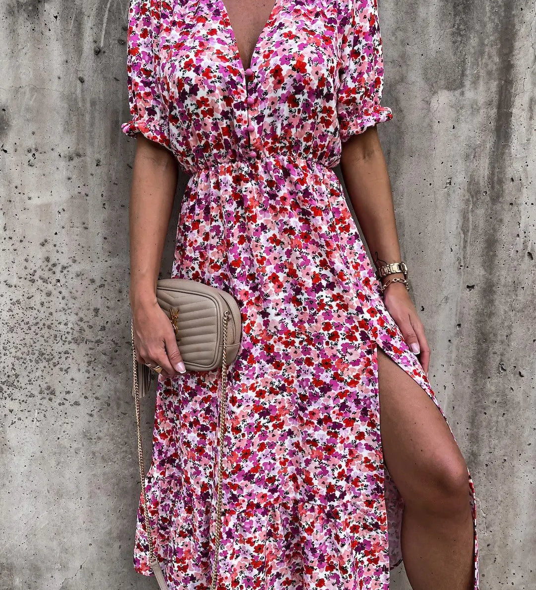 Lila | Zomerjurk met kleurrijk design en ademende stof