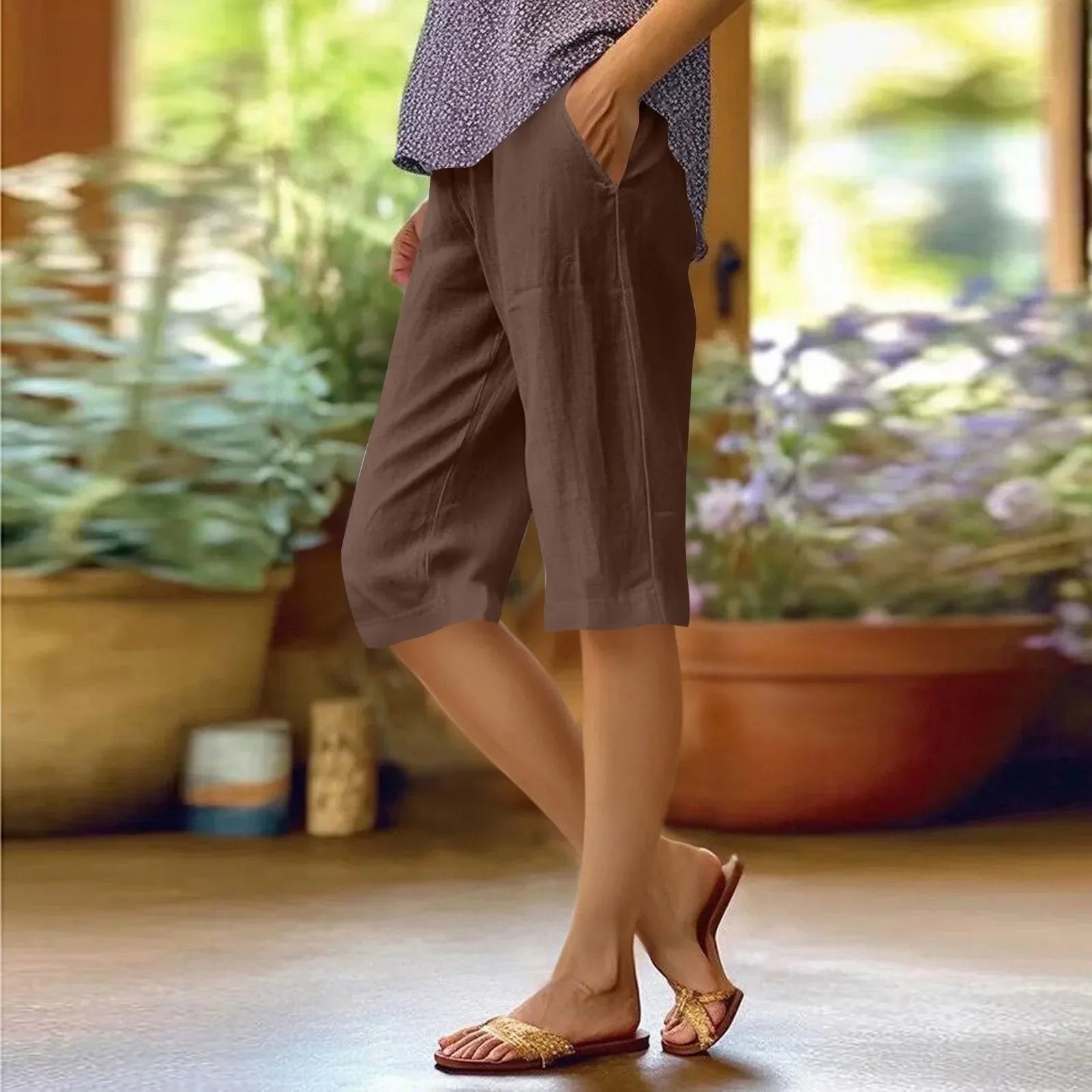 Zomershort met relaxte pasvorm voor casual elegantie