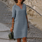 Zomerjurk met elegante pasvorm en veelzijdige stijl