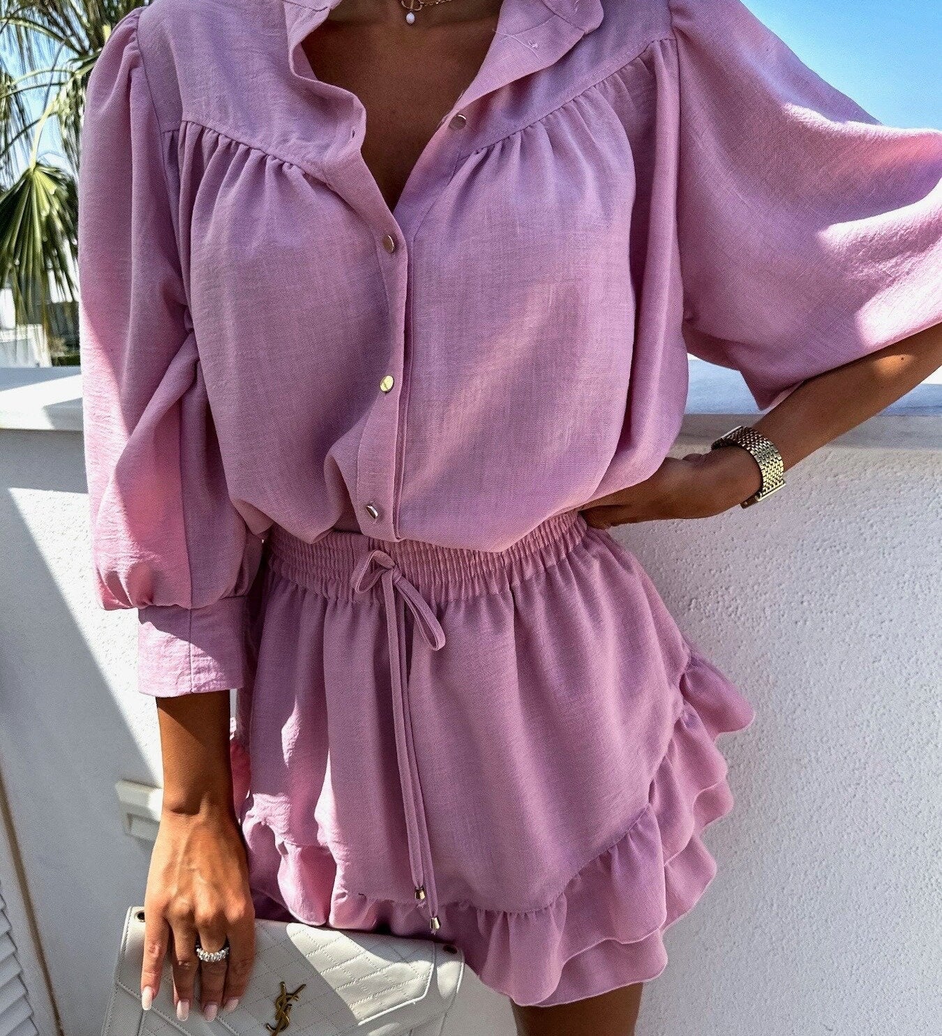Lieselot | Top en shorts set met comfortabele pasvorm voor zomerse dagen