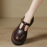 T-Bar Schoenen met vintage silhouet en dagelijks comfort