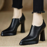 Elegante pumps met hoge hak en plateauzool voor extra comfort