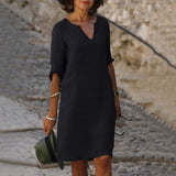 Zomerjurk met elegante pasvorm en veelzijdige stijl