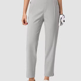 Enkellange broek met comfortabele pasvorm en nette uitstraling