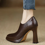 Elegante pumps met hoge hak en plateauzool voor extra comfort