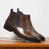 Chelsea-laarzen van lakleer met elegante pasvorm en hoog comfort
