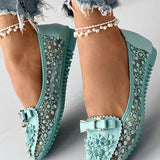 Orthopedische ballerina's met pijnverlichting en bloemdesign