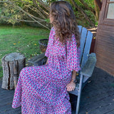 Scarlette | Boheemse jurk met V-hals en pofmouwen voor een vrije zomerlook