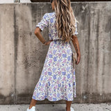 Lila | Zomerjurk met kleurrijk design en ademende stof