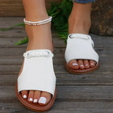 Gevlochten Sandalen met Boho Stijl en Zachte Instap