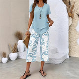 Elena | Elegante Tweedelige Set met Printbroek
