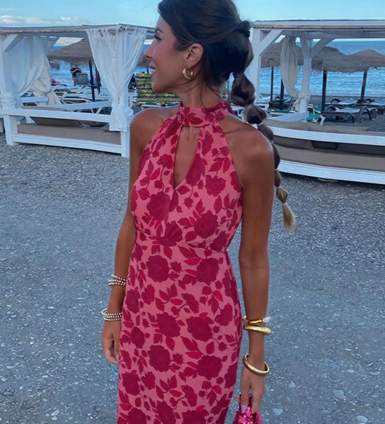 Carlee | Zomerjurk met kleurrijk print en luchtige pasvorm
