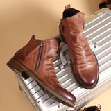 Chelsea Boots met cavallino-afwerking en tijdloze uitstraling