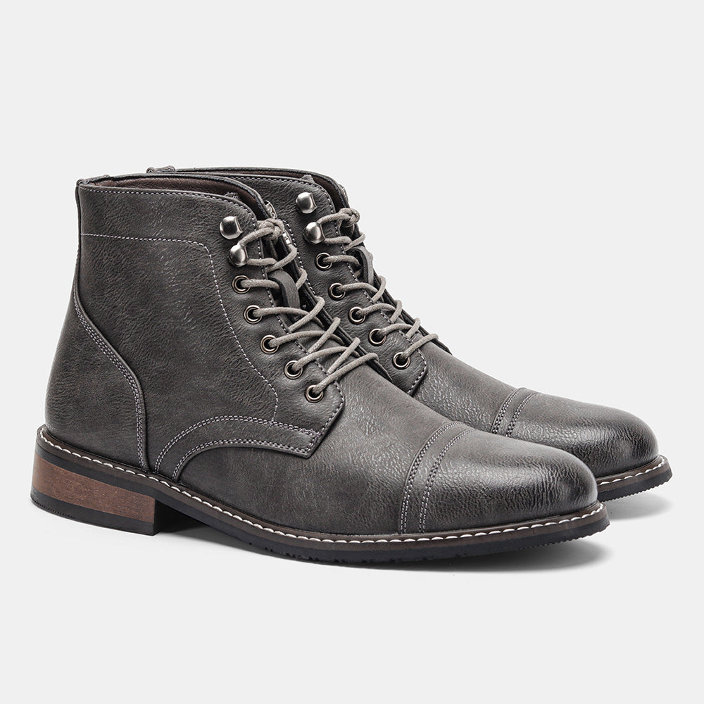 Derby Laarzen met Vintage Stijl en Modern Comfort