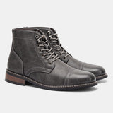 Derby Laarzen met Vintage Stijl en Modern Comfort