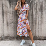Lila | Zomerjurk met kleurrijk design en ademende stof