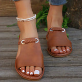 Gevlochten Sandalen met Boho Stijl en Zachte Instap