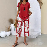 Elena | Elegante Tweedelige Set met Printbroek