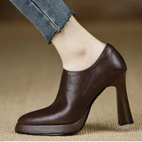Elegante pumps met hoge hak en plateauzool voor extra comfort