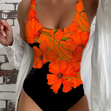 Lucy - Elegante Eénstuk Badpak met Bloemenpatroon