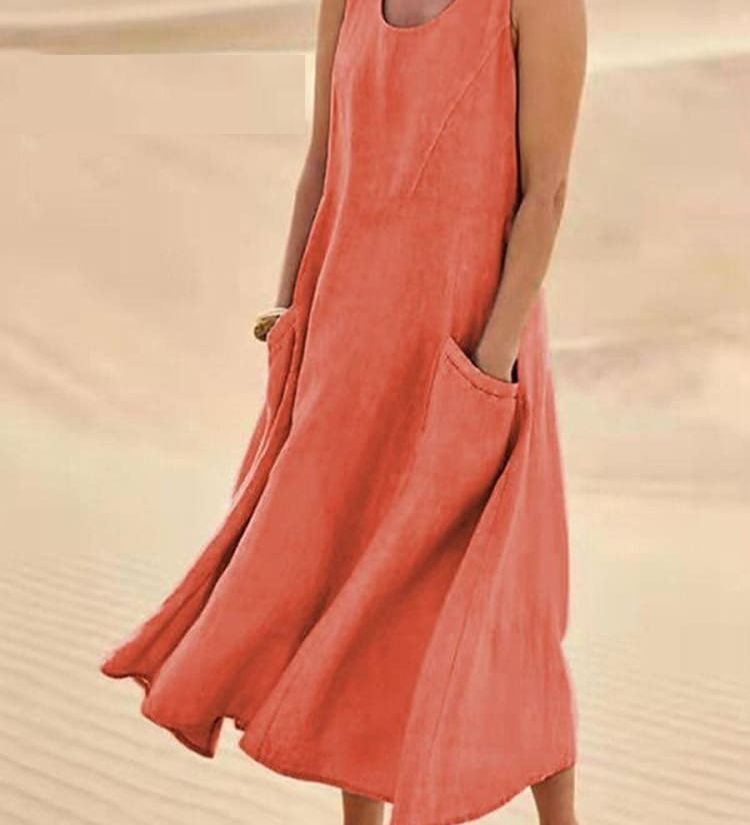 Zomerjurk met elegante pasvorm voor warme dagen