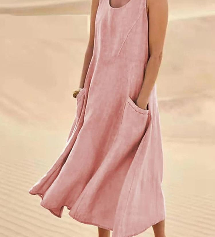 Zomerjurk met elegante pasvorm voor warme dagen