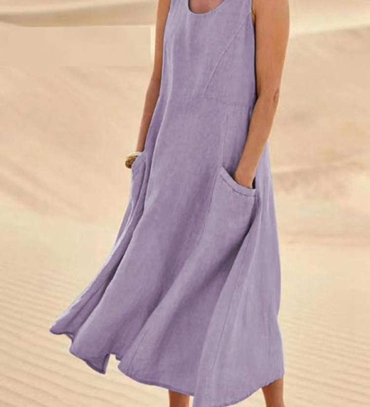 Zomerjurk met elegante pasvorm voor warme dagen