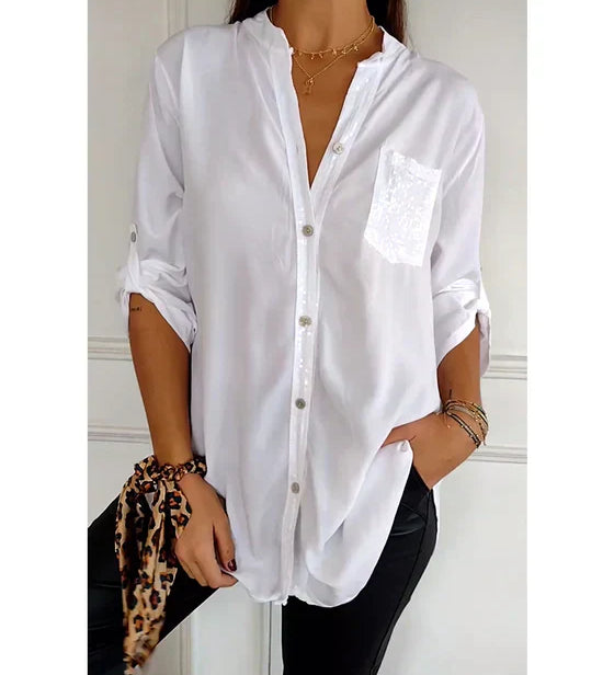 Katalina | Top met glitterpailletten voor een stijlvolle casual look