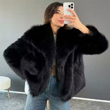 Marlene | Warme jas met faux fur en luxe uitstraling voor koude dagen