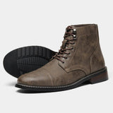 Derby Laarzen met Vintage Stijl en Modern Comfort