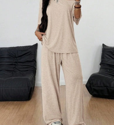 Off-shoulder set met elegante pasvorm voor casual chic