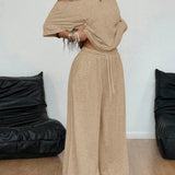 Off-shoulder set met elegante pasvorm voor casual chic