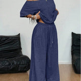 Off-shoulder set met elegante pasvorm voor casual chic