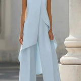 Elyssa | Elegante mouwloze jumpsuit met wijde pijpen