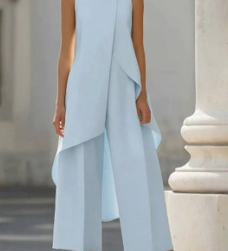 Elyssa | Elegante mouwloze jumpsuit met wijde pijpen