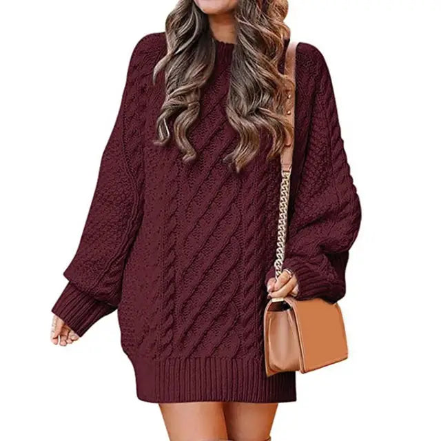 Kayla | Oversized gebreide trui met kabelpatroon en veelzijdige pasvorm