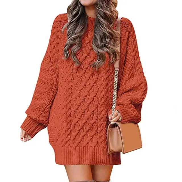 Kayla | Oversized gebreide trui met kabelpatroon en veelzijdige pasvorm