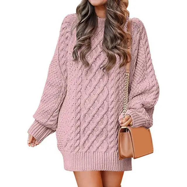 Kayla | Oversized gebreide trui met kabelpatroon en veelzijdige pasvorm