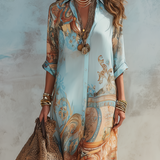 Cleo™ | Elegante Mediterrane Blousejurk