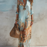 Cleo™ | Elegante Mediterrane Blousejurk