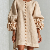 Amara | Elegante Mini-Jurk met Bloemendetails