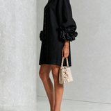 Amara | Elegante Mini-Jurk met Bloemendetails