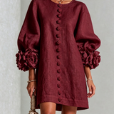 Amara | Elegante Mini-Jurk met Bloemendetails