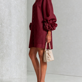 Amara | Elegante Mini-Jurk met Bloemendetails