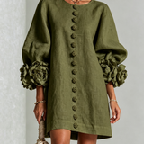 Amara | Elegante Mini-Jurk met Bloemendetails