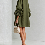 Amara | Elegante Mini-Jurk met Bloemendetails