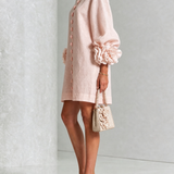 Amara | Elegante Mini-Jurk met Bloemendetails