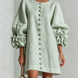Amara | Elegante Mini-Jurk met Bloemendetails