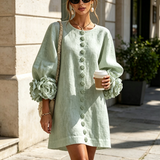 Amara | Elegante Mini-Jurk met Bloemendetails