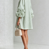 Amara | Elegante Mini-Jurk met Bloemendetails